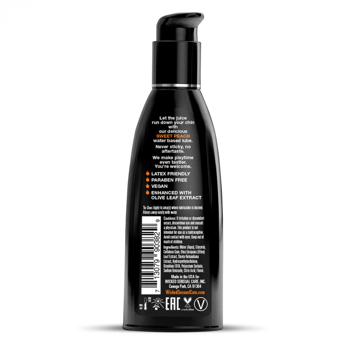 Лубрикант со вкусом спелого персика 60 мл Wicked Simply 90382