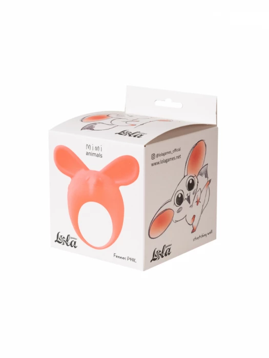 Стимулятор клитора кольцо Mimi Animals Fennec Phil Orange 7000-24lola