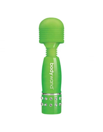 Вибратор мини-ванд светящийся в темноте с кристаллами BodyWand BW136 Вибратор мини-ванд светящийся в темноте с кристаллами BodyWand BW136