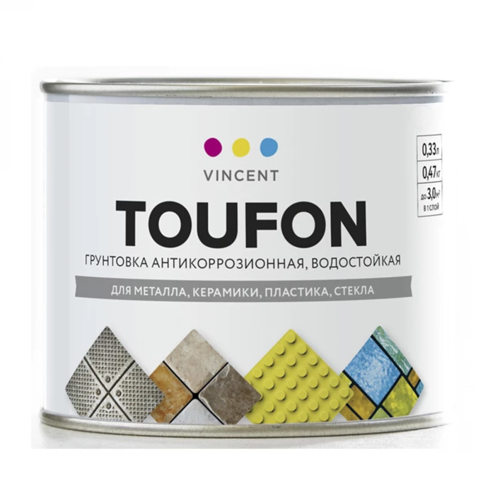 Грунтовка Vincent Toufon / Винсент Туфон антикоррозионная воднодисперсионная
