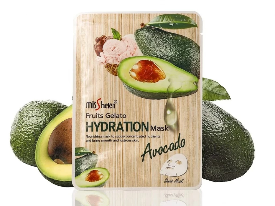 Тканевая маска увлажняющая с авокадо Misshelen