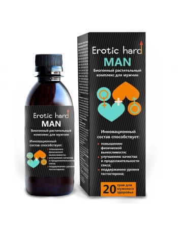 Биогенный концентрат для мужчин для усиления эрекции Erotic hard 250 мл Биогенный концентрат для мужчин для усиления эрекции Erotic hard 250 мл