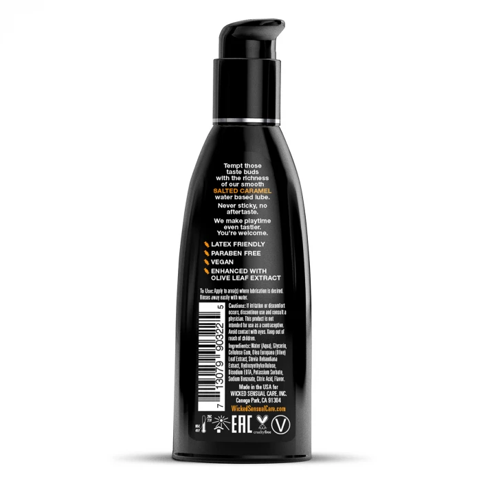 Лубрикант со вкусом соленой карамели WICKED AQUA Salted Caramel 60 мл