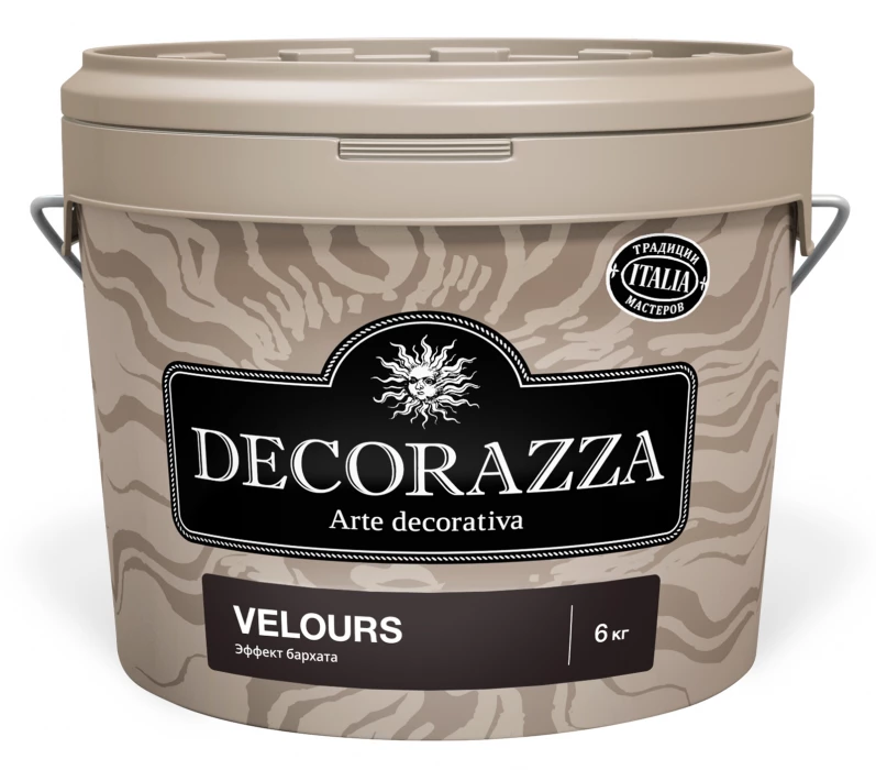 Декоративная штукатурка эффект бархата Decorazza Velours (Декораза Велюр) VL 001 1,2 кг