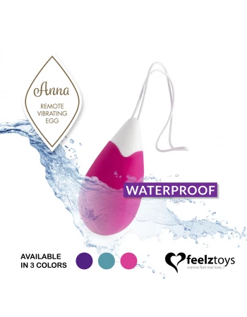 Вибратор в форме капли Anna Vibrating Egg FeelzToys FLZ-E27873 Вибратор в форме капли Anna Vibrating Egg FeelzToys FLZ-E27873