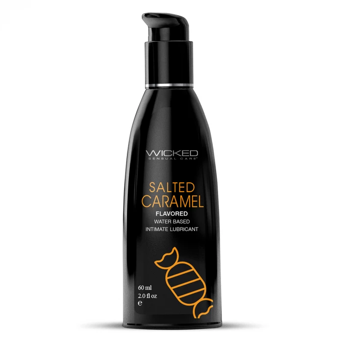 Лубрикант со вкусом соленой карамели WICKED AQUA Salted Caramel 60 мл