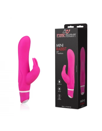 Вибратор кролик для точки G и стимуляции клитора с 7 функциями Erotic Fantasy HT-R5-PNK