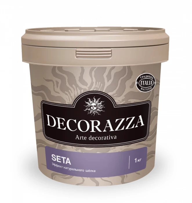 Декоративная краска натуральный шелк Decorazza Seta Argento (Декораза Сета) ST 001 1 кг