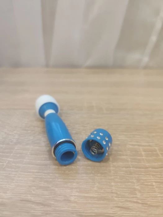 Вибратор мини-ванд с кристаллами Neon Edition BodyWand BW117