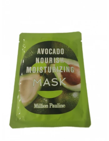 Тканевая маска питательная увлажняющая из авокадо Million Pauline