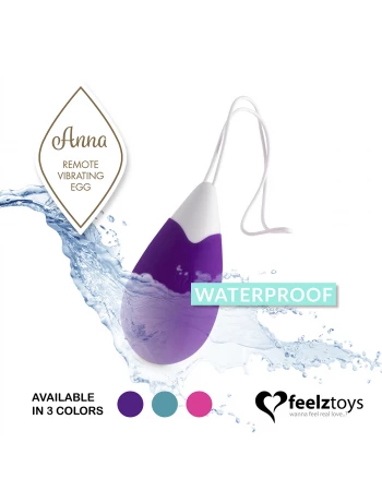 Вибратор в форме капли Anna Vibrating Egg FeelzToys FLZ-E27872 Вибратор в форме капли Anna Vibrating Egg FeelzToys FLZ-E27872
