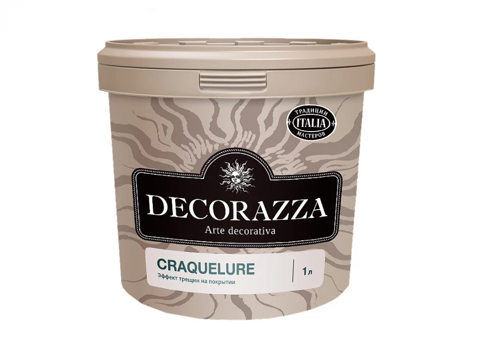 Декоративная штукатурка Decorazza Craquelure (Кракелюр) эффект трещин 1 л