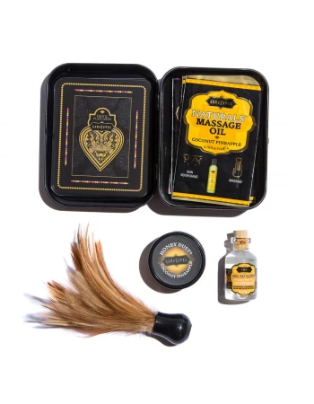 Набор для романтических встреч The Weekender Tin Can Coconut pineapple KamaSutra KS12022 Набор для романтических встреч The Weekender Tin Can Coconut pineapple KamaSutra KS12022