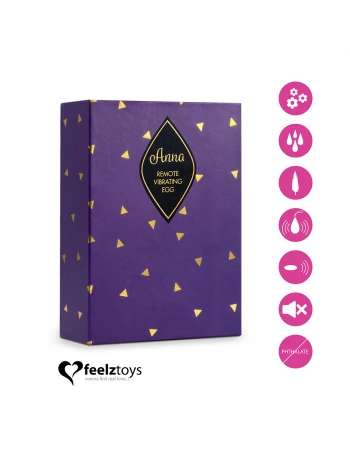 Вибратор в форме капли Anna Vibrating Egg FeelzToys FLZ-E27873 Вибратор в форме капли Anna Vibrating Egg FeelzToys FLZ-E27873