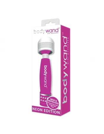 Вибратор мини-ванд с кристаллами Neon Edition BodyWand BW118
