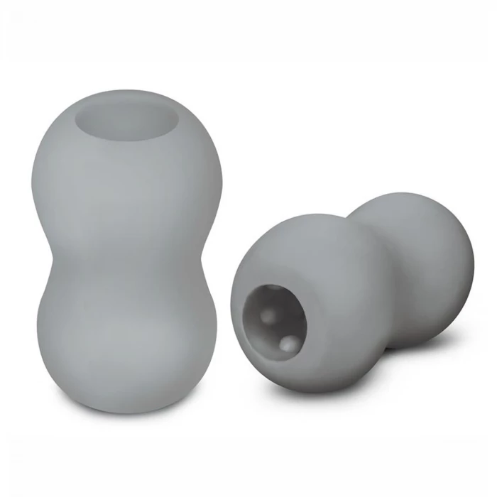 Двусторонний мастурбатор MINI DOUBLE BUBBLE ZOLO-6025 серый