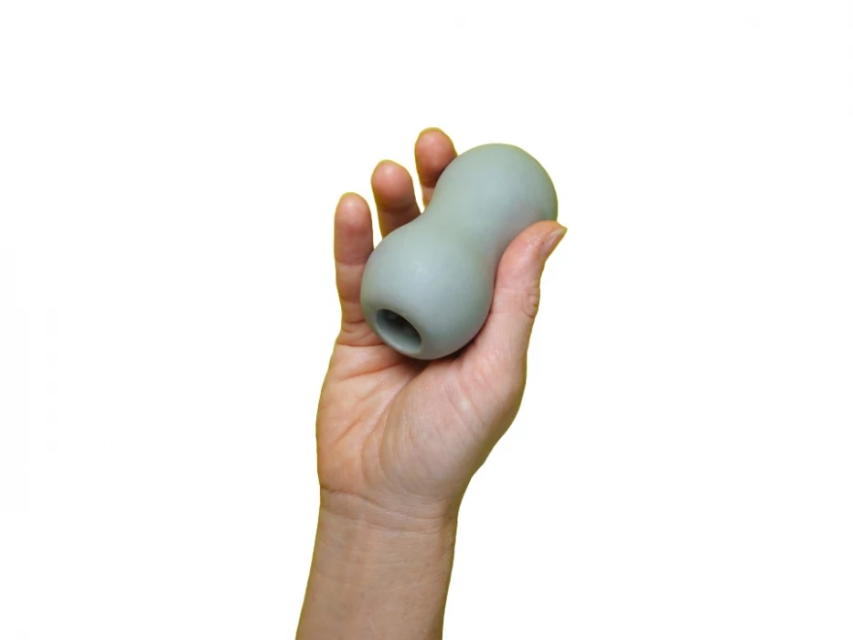 Двусторонний мастурбатор MINI DOUBLE BUBBLE ZOLO-6025 серый