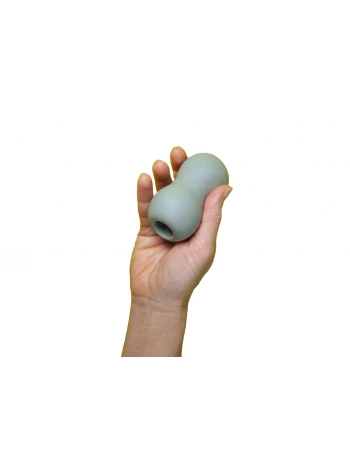 Двусторонний мастурбатор MINI DOUBLE BUBBLE ZOLO-6025 серый