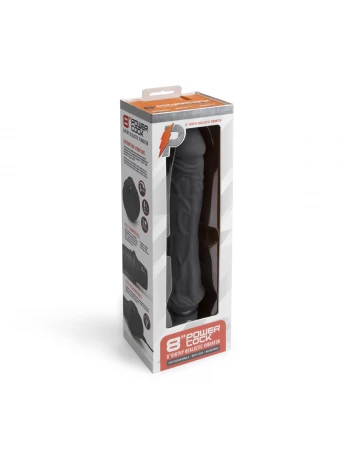 Вибратор массажер Girthy Realistic Vibrator черный PowerCocks PC-001-BLK