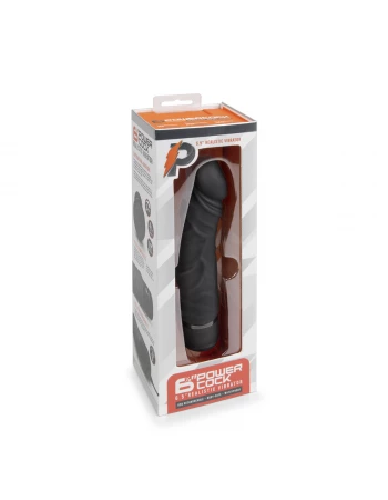 Вибратор массажер Girthy Realistic Vibrator черный PowerCocks PC-003-BLK