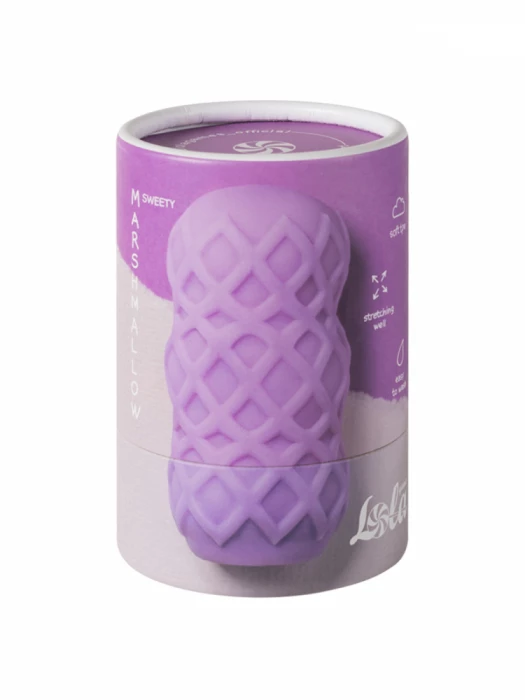 Мастурбатор двухсторонний Marshmallow Sweety фиолетовый 7372-03lola