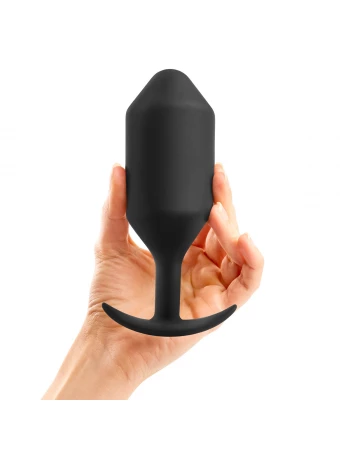 Анальная пробка для ношения с вибрацией Snug Plug 6 b-Vibe BV-029-BLK