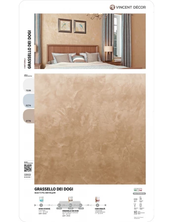 Декоративное покрытие Vincent Decor Grassello Dei Dogi (Грасселло Дей Доджи) эффект натурального мрамора Декоративное покрытие Vincent Decor Grassello Dei Dogi (Грасселло Дей Доджи) эффект натурального мрамора