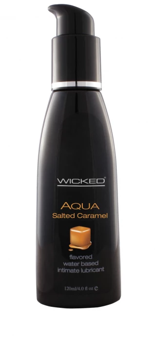 Лубрикант со вкусом соленой карамели WICKED AQUA Salted Caramel 120 мл