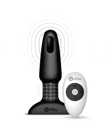 Анальная пробка с римминг эффектом Rimming Plug b-Vibe BV-001-BLK Анальная пробка с римминг эффектом Rimming Plug b-Vibe BV-001-BLK