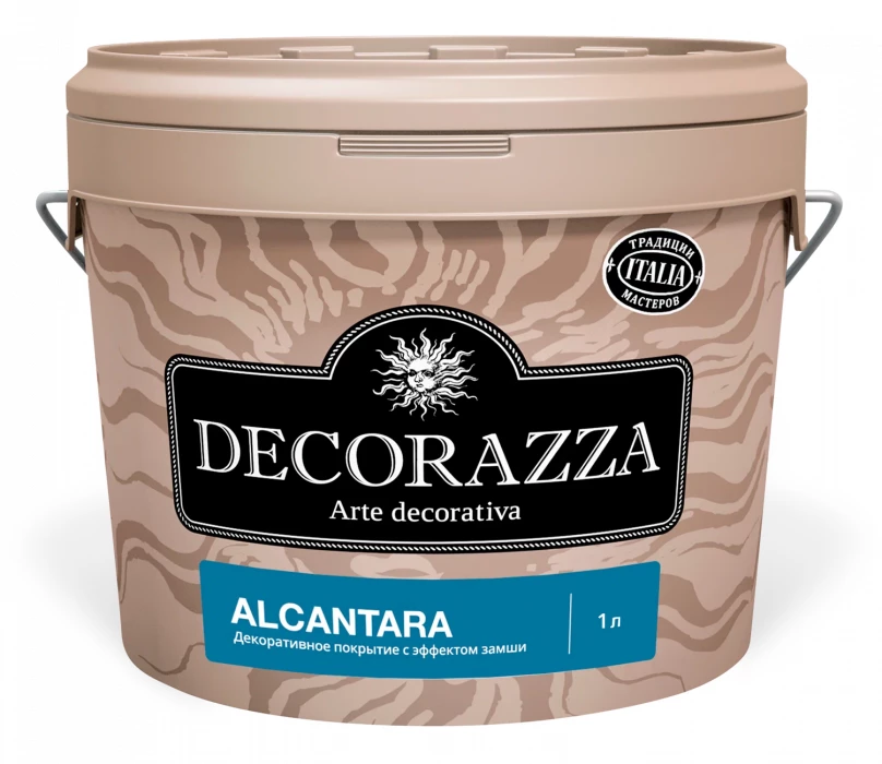 Декоративная штукатурка эффект замши Decorazza Alcantara (Декораза Алькантара) ALC 001 1 л