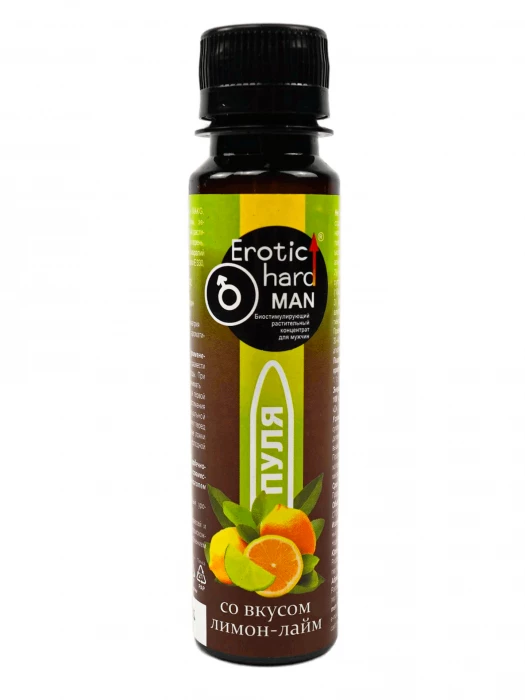 Биостимулирующий концентрат для мужчин Erotichard «Пуля» лимон-лайм