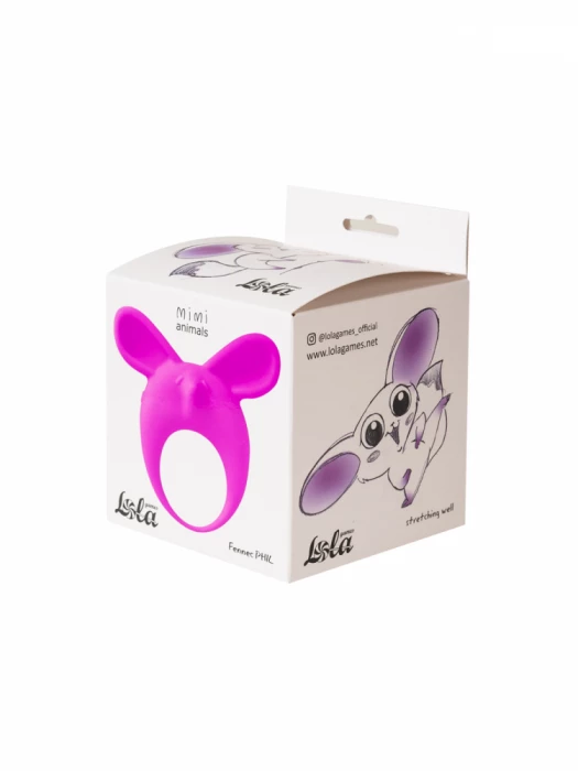 Стимулятор клитора кольцо Mimi Animals Fennec Phil Purple 7000-14lola