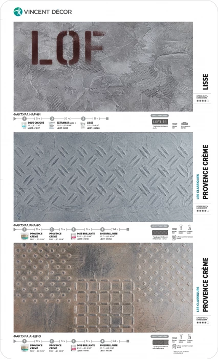 Структурное покрытие Vincent Decor Decorum Provence base Crème (Декорум Прованс база Крем) 6 кг