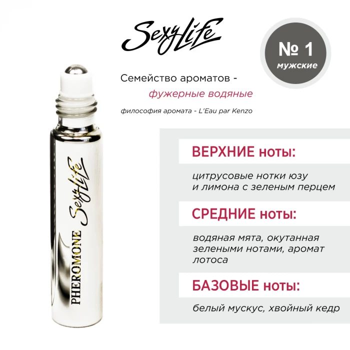Духи с феромонами Sexy Life № 1 мужские аромат L'Eau par Kenzo