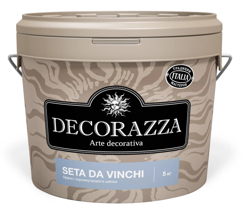Декоративная штукатурка мокрый шелк Seta Da Vinci (Декораза Сета да Винчи) SD 001 5 кг