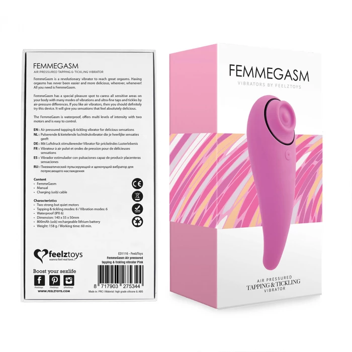 Вибратор волновой для стимуляции клитора FemmeGasm FeelzToys FLZ-E31116