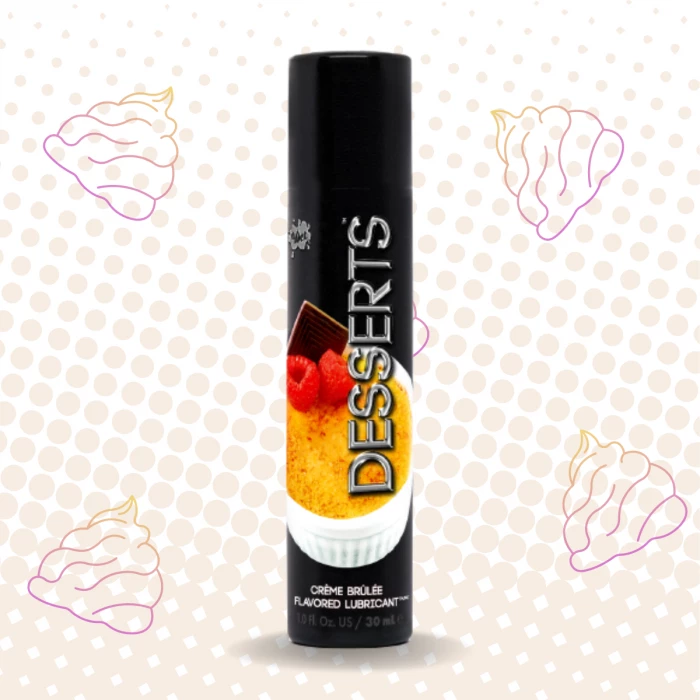 Лубрикант съедобный со вкусом крем-брюле Desserts 30 мл Wet 21560