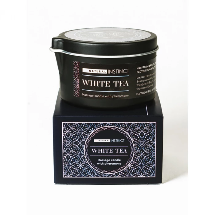 Свеча массажная с ароматом белого чая 70 мл Natural Instinct NI-WT-70