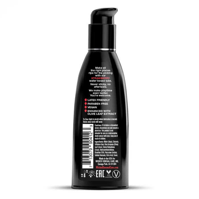 Лубрикант со вкусом сочной клубники 30 мл Wicked Simply 90411