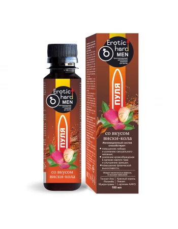 Биостимулирующий концентрат для мужчин Erotichard «Пуля» виски-кола