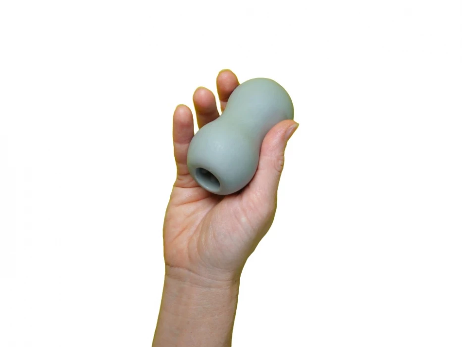 Двусторонний мастурбатор MINI DOUBLE BUBBLE ZOLO-6025 серый