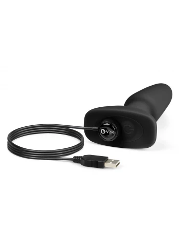 Анальная пробка с римминг эффектом Rimming Plug b-Vibe BV-001-BLK Анальная пробка с римминг эффектом Rimming Plug b-Vibe BV-001-BLK