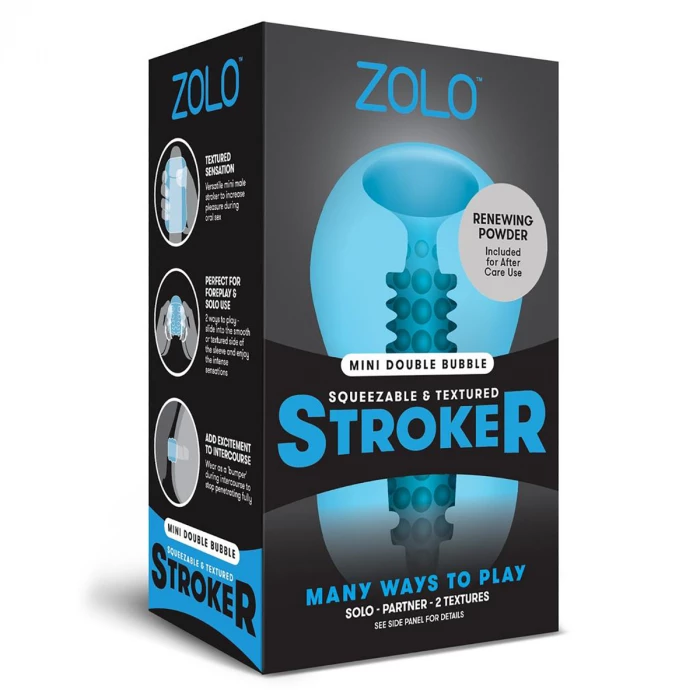 Мастурбатор двусторонний MINI DOUBLE BUBBLE ZOLO-6026