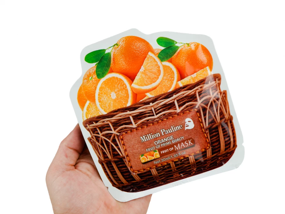 Тканевая маска увлажняющая с апельсином Million Pauline