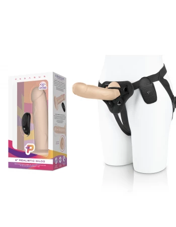 Страпон с вибрацией реалистичный 20 см Pegasus PEG-005