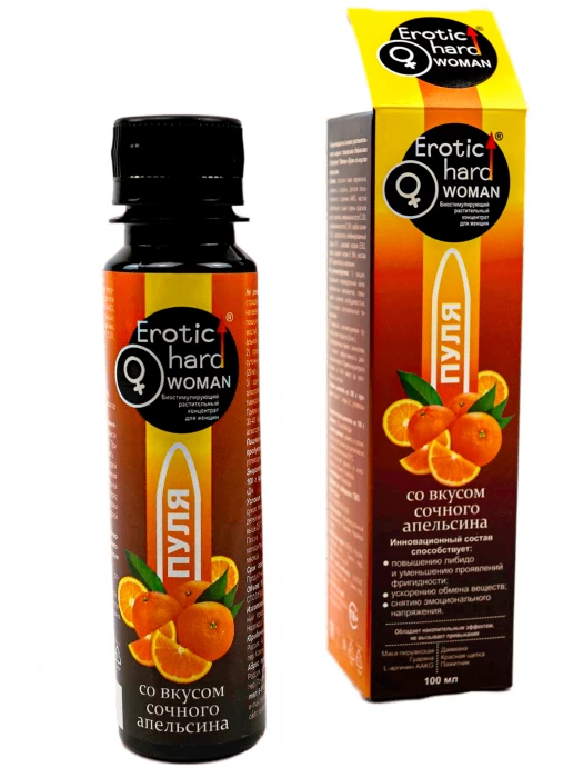 Биостимулирующий концентрат для женщин Erotichard «Пуля» апельсин