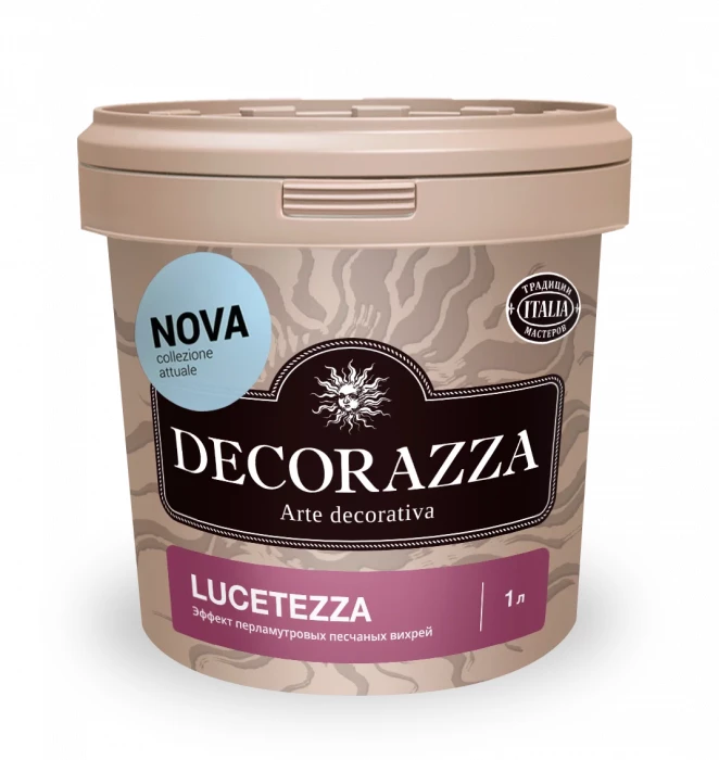 Декоративная краска эффект песка Decorazza Lucetezza Nova (Декораза Лучитеза) LCN 001 1 л