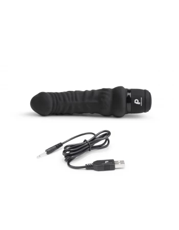 Вибратор массажер Realistic Vibrator черный PowerCocks PC-004-BLK