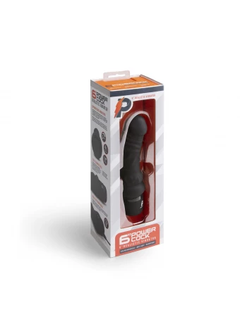 Вибратор массажер Realistic Vibrator черный PowerCocks PC-004-BLK