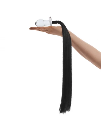 Анальная пробка стеклянная с хвостом Horse Tail GLAS-160 Анальная пробка стеклянная с хвостом Horse Tail GLAS-160